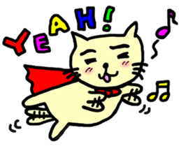 the cat which attached the red mantle sticker #762642