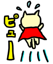 the cat which attached the red mantle sticker #762643