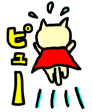 the cat which attached the red mantle sticker #762643