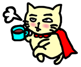 the cat which attached the red mantle sticker #762644