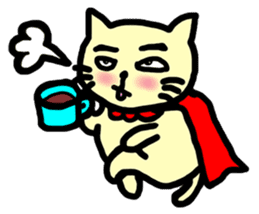 the cat which attached the red mantle sticker #762644