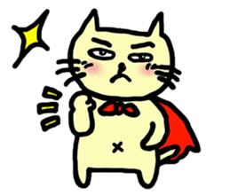 the cat which attached the red mantle sticker #762645