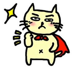 the cat which attached the red mantle sticker #762645