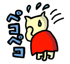 the cat which attached the red mantle sticker #762646