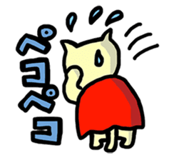 the cat which attached the red mantle sticker #762646