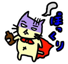 the cat which attached the red mantle sticker #762649