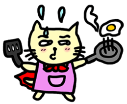 the cat which attached the red mantle sticker #762652