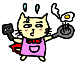 the cat which attached the red mantle sticker #762652