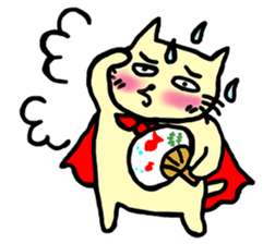 the cat which attached the red mantle sticker #762659