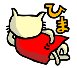 the cat which attached the red mantle sticker #762660