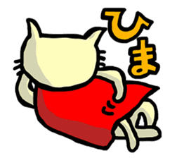 the cat which attached the red mantle sticker #762660