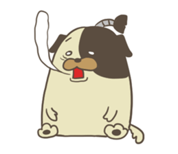 Samurai dog sticker #762969