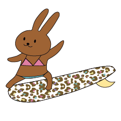 Stamp of Konamisuto love small waves