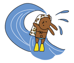 Stamp of Konamisuto love small waves sticker #763859