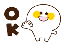 Yuru-Kawa (lovely) Simple char. sticker #763962
