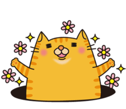 The cat in a hole sticker #764064