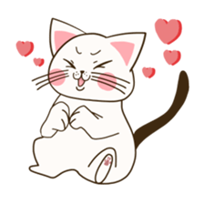 Love Cat expressive daily life sticker #764426