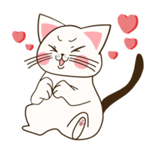 Love Cat expressive daily life sticker #764426