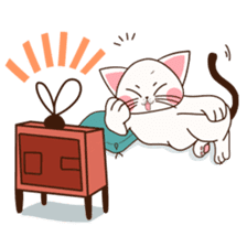 Love Cat expressive daily life sticker #764437