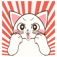 Love Cat expressive daily life sticker #764441