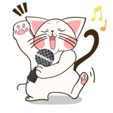 Love Cat expressive daily life sticker #764449