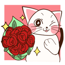 Love Cat expressive daily life sticker #764458