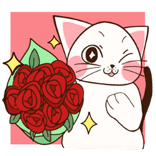 Love Cat expressive daily life sticker #764458