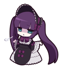 Twin tail & Straight bangs girl Sticker! sticker #765065