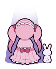 Twin tail & Straight bangs girl Sticker! sticker #765068