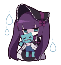 Twin tail & Straight bangs girl Sticker! sticker #765083