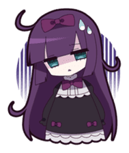 Twin tail & Straight bangs girl Sticker! sticker #765091