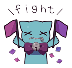 Twin tail & Straight bangs girl Sticker! sticker #765092