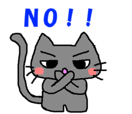 Impertinence cat sticker #765414