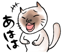 Human-faced cat sticker #765791