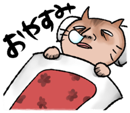 Human-faced cat sticker #765794