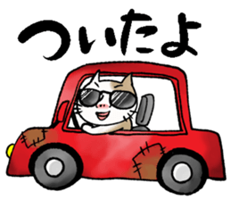 Human-faced cat sticker #765799