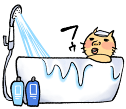 Human-faced cat sticker #765821