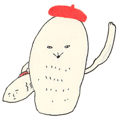 His companions and MOGURA-KUN,