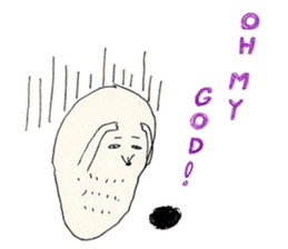 His companions and MOGURA-KUN, sticker #765969