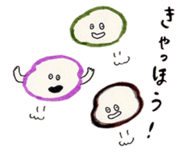 His companions and MOGURA-KUN, sticker #765973