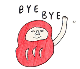 His companions and MOGURA-KUN, sticker #765979