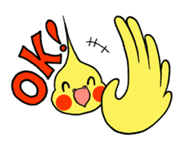 "Daily cockatiel" With bird 01 sticker #766915