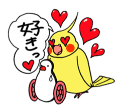 "Daily cockatiel" With bird 01 sticker #766926