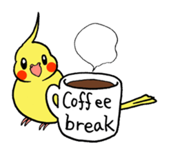 "Daily cockatiel" With bird 01 sticker #766936