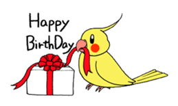 "Daily cockatiel" With bird 01 sticker #766943