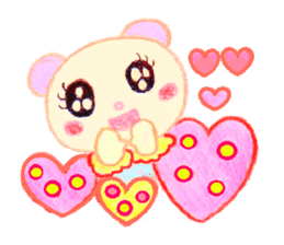 Girl Miyu bear sticker #766991