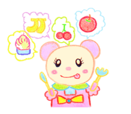 Girl Miyu bear sticker #766992