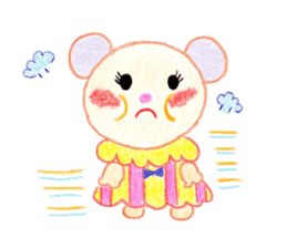 Girl Miyu bear sticker #766995