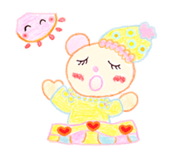 Girl Miyu bear sticker #767004
