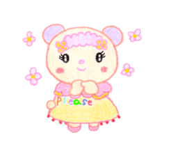 Girl Miyu bear sticker #767005